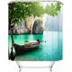 thumbnail image 1 of 2026 3D Bathroom Curtain with Hook Rings Polyester, 1 of 5