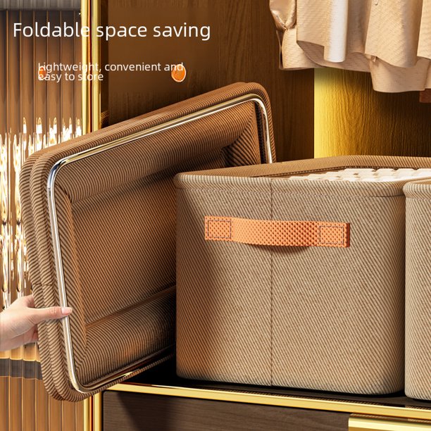Caja de almacenamiento de ropa Cesta de almacenamiento de tela engrosada Caja de almacenamiento de ropa y pantalones Caja de almacenamiento de armario para el hogar del dormitorio