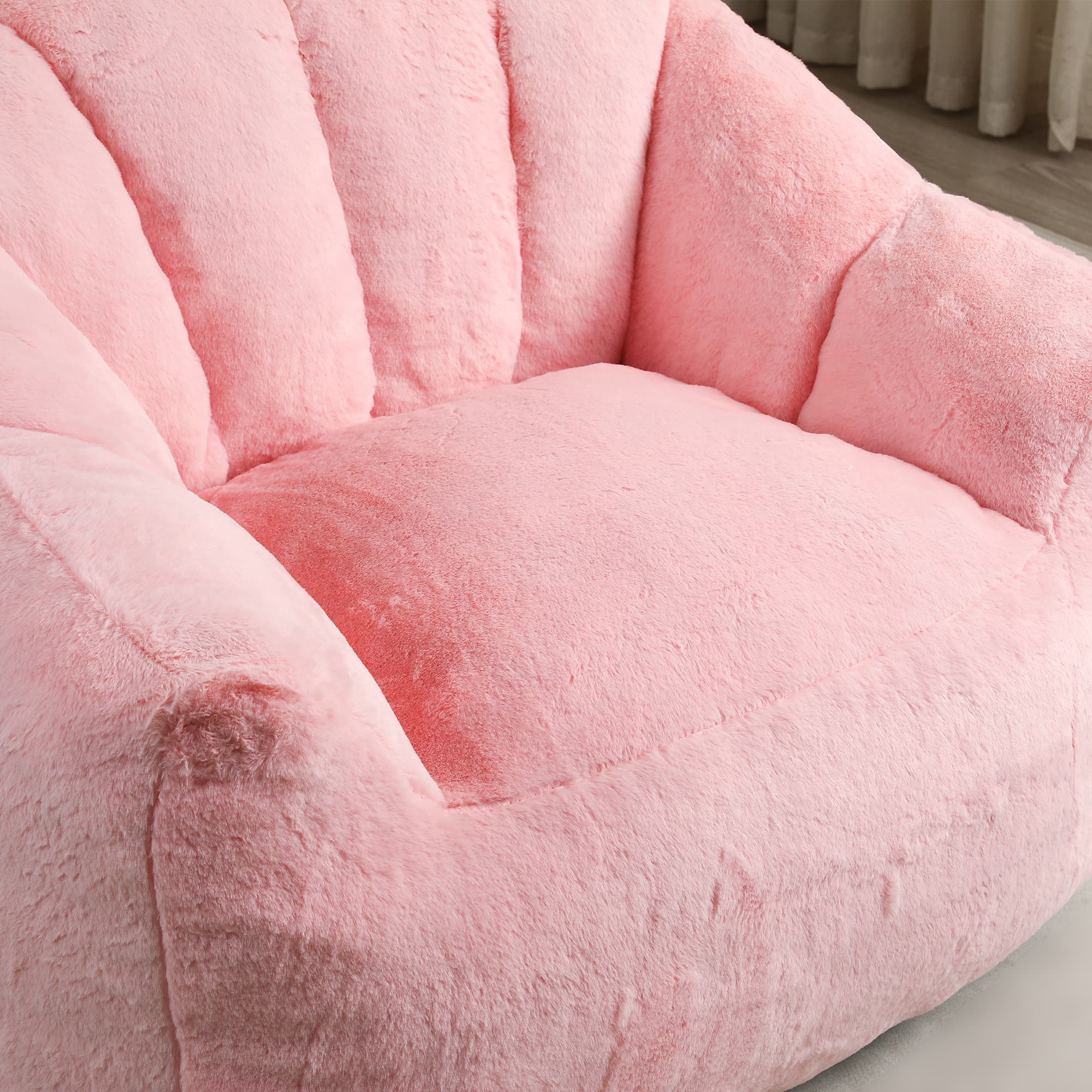 MAYEERTY Bean Bag Sofa Chair with Armrests - High-Density Foam, Lazy Comfy for Adults, Living Room/Bedroom Reading.