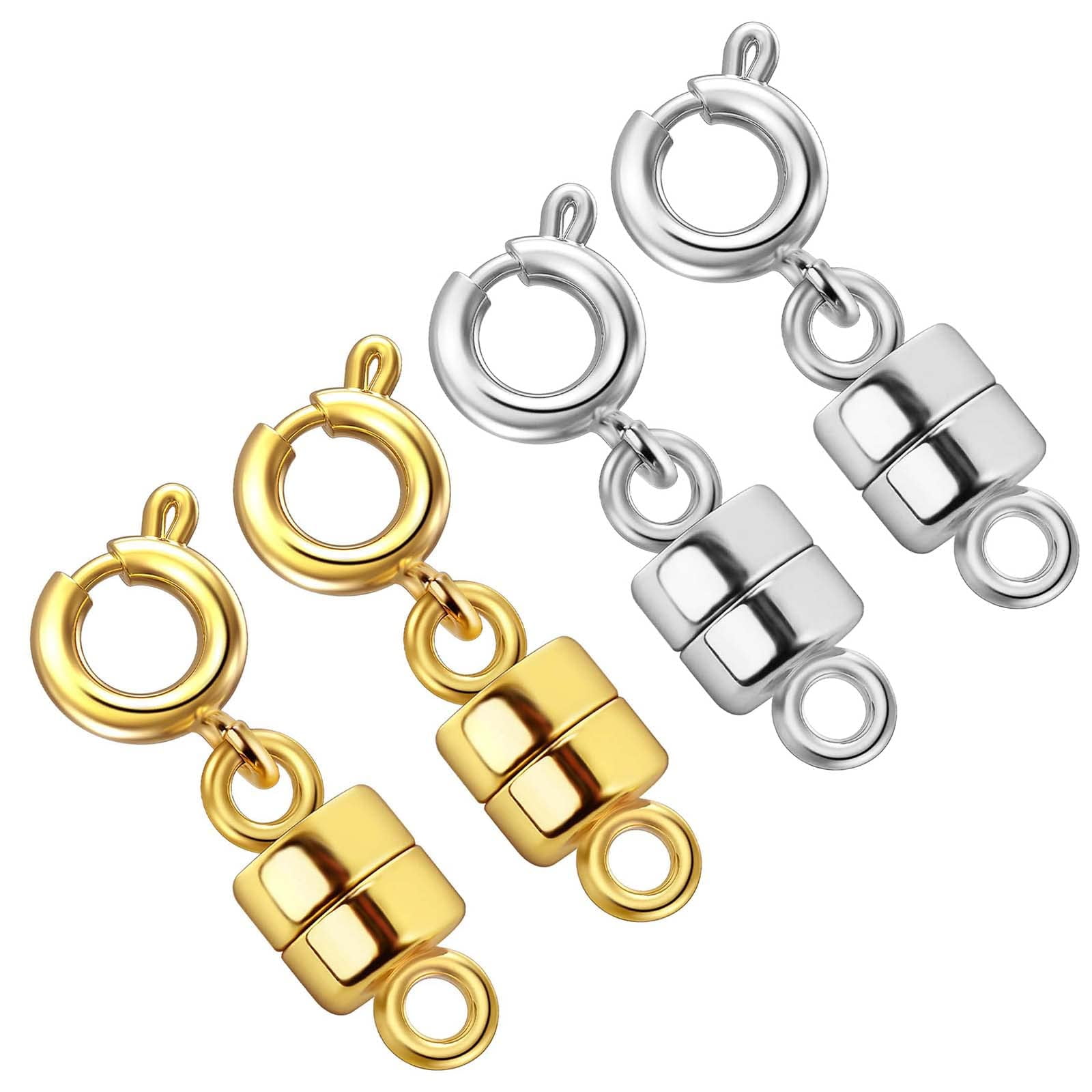 Qulltk Necklace Clasps and Closures 18K Gold and Silver Plated Bracelet