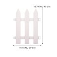 thumbnail image 5 of Arborister White Plastic Garden Fence for Outdoor Decoration - 2pcs, 5 of 10