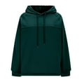 thumbnail image 5 of Lightweight Hoodies for Women 2025 Long Sleeve Plain Hooded Sweatshirt Pullover Tops Fall Outfits, 5 of 6