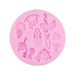 Small Baby Items silicone mold for fondant or chocolate or cake decoration  L085 - Silicone Molds Wholesale & Retail - Fondant, Soap, Candy, DIY Cake  Molds