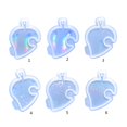 thumbnail image 3 of 4 Diy brillante luz sombra llavero molde colgante molde resina epoxi joyería, 3 of 5