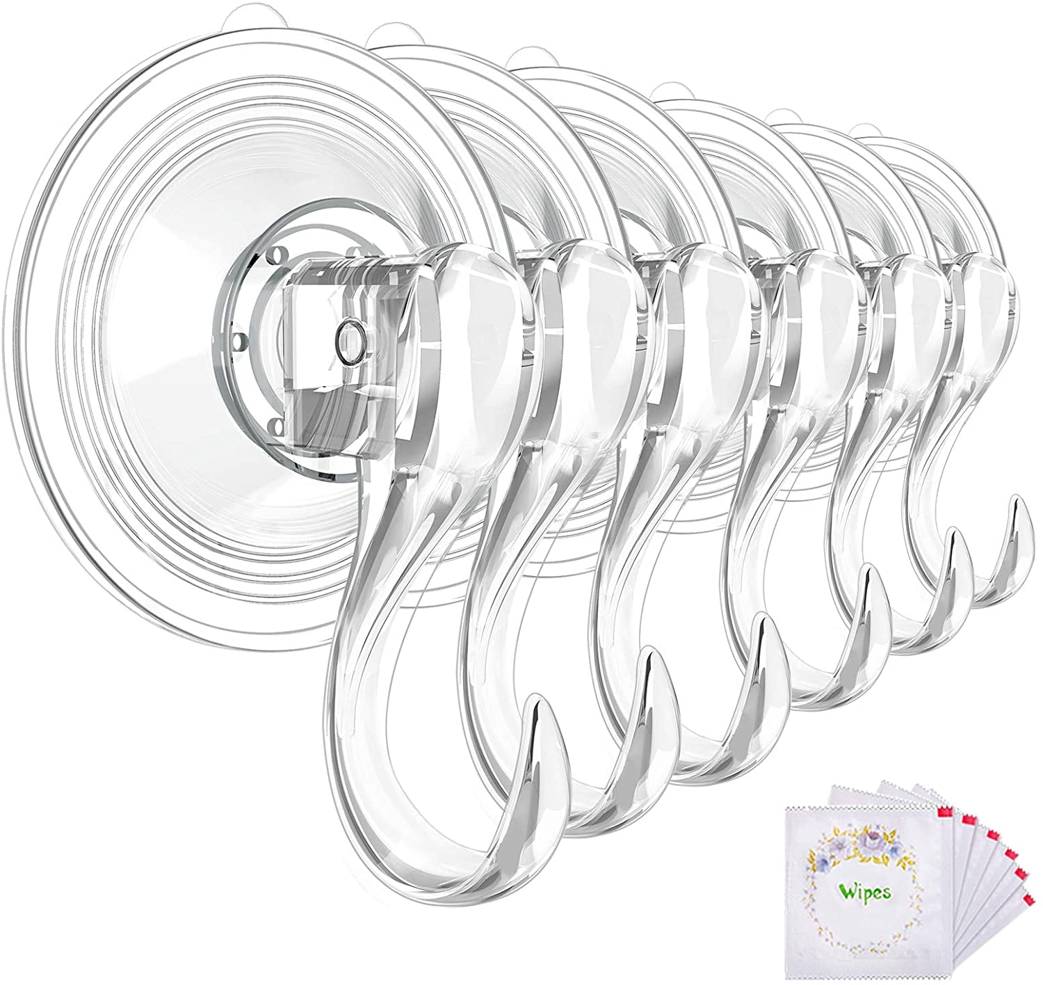 Suction Cup Hooks, Heavy Duty Vacuum Shower Suction Cup Hook Wall Door