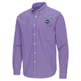 thumbnail image 2 of Men's Antigua Purple Charlotte Hornets Ellis Woven Tri-Blend Button-Down Shirt, 2 of 3