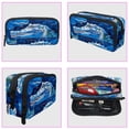 thumbnail image 3 of MUOOUM Pencil Case, Sea Blue Crocodile Pattern Large Capacity Pencil Pouch Stationery Pen Bag, 3 of 7