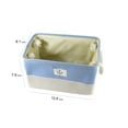 thumbnail image 2 of A*Homeist Medium Thick Linen Storage Bins Toy Storage Baskets with Handles,12.6x8.3x7.9”, 3pcs, 2 of 6