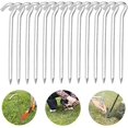 thumbnail image 1 of Clavijas para acampar, Clavijas Clavija para carpa, Clavija para carpa, Clavijas para carpa de 14 piezas, Clavijas para carpa de aluminio para acampar al aire libre Jardinería 18cm. Afortunado Sencillez, 1 of 5
