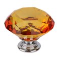 thumbnail image 3 of 1Pcs Crystal Glass Diamond Shape Drawer Knob Cupboard Pull(701 A-40 yellow), 3 of 8