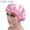 Light Pink, variant on Women Elastic Satin Lace Solid Color Night Sleep Hat Chemotherapy Hair Care Cap