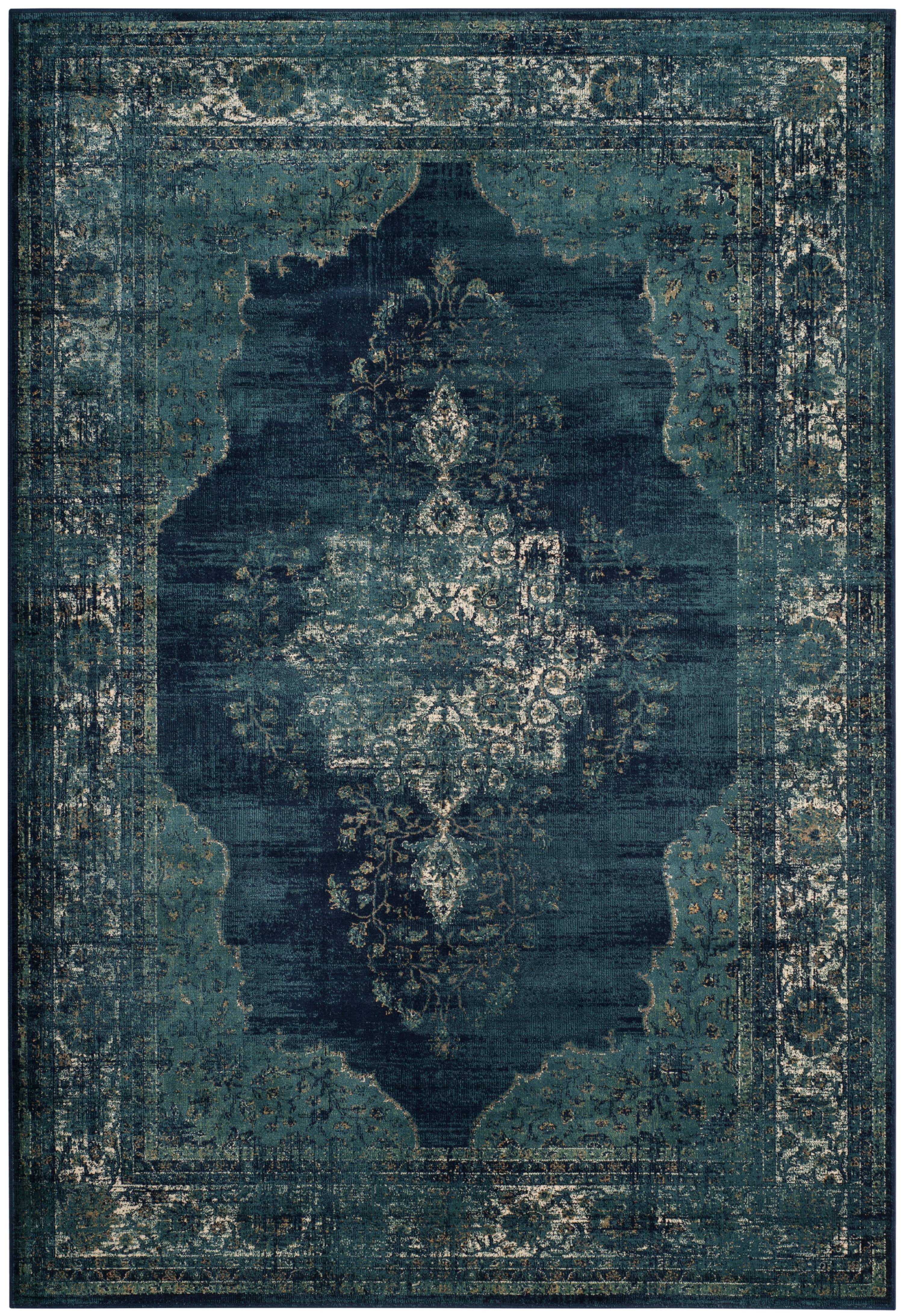 SAFAVIEH Vintage Winthrop Traditional Area Rug, Navy, 8' x 10'