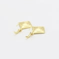 thumbnail image 4 of Modernos Aretes Largos Rombo Diseño Grecas Oro 14k Laminado dorado Unitalla, 4 of 6