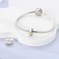 thumbnail image 4 of MULA 925 Sterling Silver Alphabet Initial Letter Charms Heart for Women Gift Jewelry Making, 4 of 7