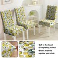 thumbnail image 5 of Lemon Lover Dining Chair Covers 4 Pack Lovely Yellow Fruit Theme Stretch Slipcovers Washable Removable Seat Protectors for Bright Kitchen or Modern Dining Room, 5 of 7