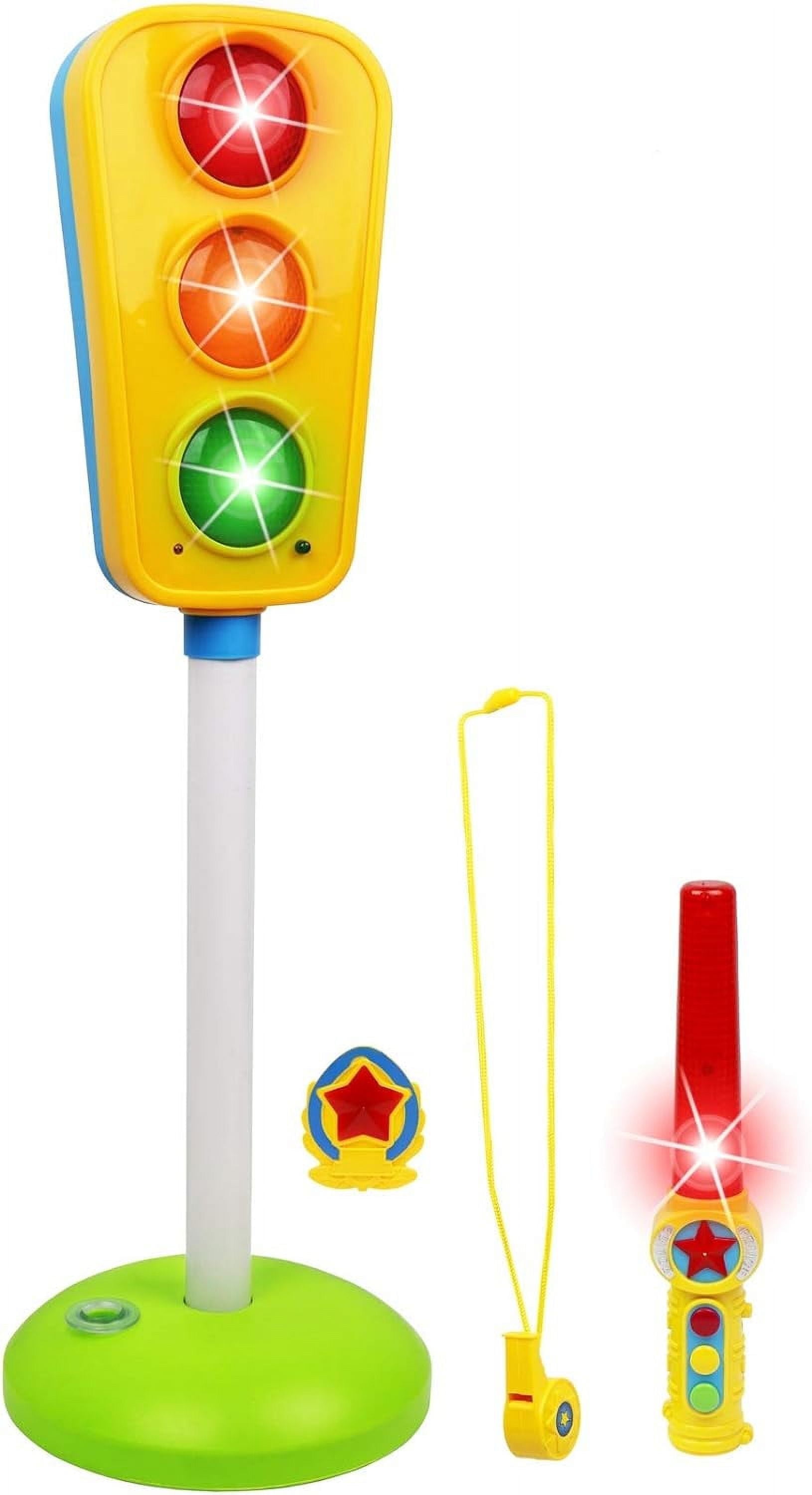 Traffic Light Toy for Kids Cars and Bikes with Lights and Sounds for Teacher Classroom Supplies Educational Lamp by Kiddie Play
