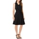 thumbnail image 1 of INSPIRE CHIC Vestido Midi de Verano Sin Mangas de Cuello en V con Botones y Cintura Ajustable Negro L, 1 of 7