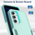 thumbnail image 4 of for Samsung Galaxy S23 FE Case: Dual Layer Protective Heavy Duty Cell Phone Cover Shockproof Rugged with Screen Protector - Military Protection Bumper Tough - Samsung Galaxy S23 FE 5G 2023, Green, 4 of 16