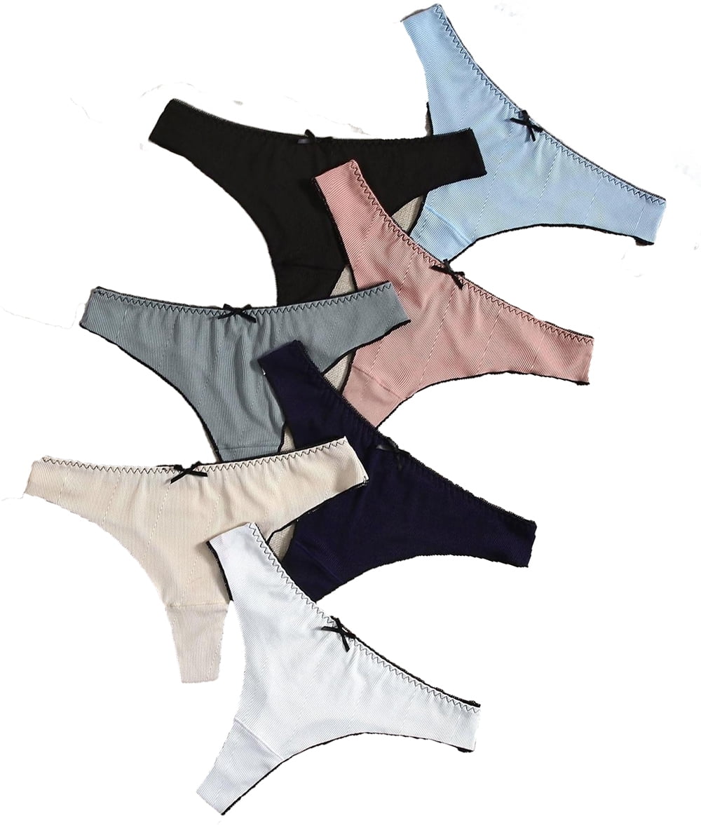 7pack Sets Multicolor Plus Size Panties (Women's)