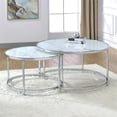 thumbnail image 2 of Steve Silver Rayne Faux Marble Nesting Cocktail Tables, 2 of 6