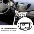 thumbnail image 3 of 9 Inch Car Stereo Radio Fascia Black Protective Frame for I10 2007 to 2013 Precise Fit ABS Material Design Components Alignment Modern Stereo System Support, 3 of 7