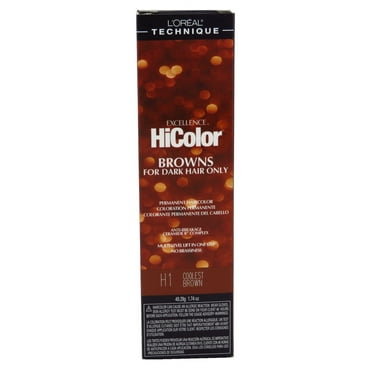 Loreal Excellence Hicolor H01 Tube Coolest Brown 1.74 Ounce (51ml) (Pack of 3)