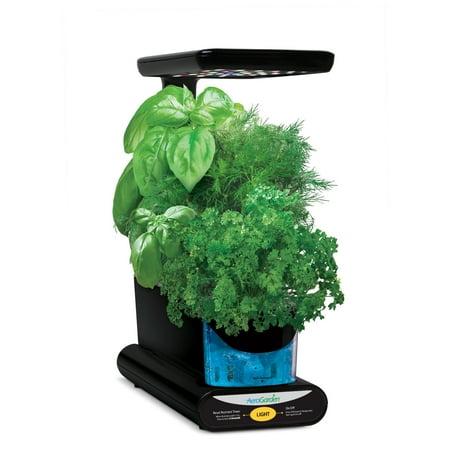 Miracle-Gro AeroGarden Sprout LED, Black with Gourmet Herbs