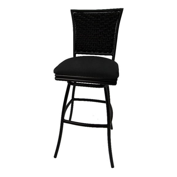 Indoor 30" Bar Stool Erin without Arms - Black Frame