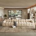 thumbnail image 2 of Modular Sectional Sofa Modern Four Seater Wide Couch Sectional for Living Room Bedroom Apartment Tan, 2 of 5
