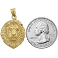 thumbnail image 3 of 14K Gold 24MM Lion Head Pendant, 3 of 5