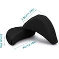 thumbnail image 4 of MSHUN Soft Sponge Adjustable Shoe Filler, 4 Pieces Toe Filler Inserts Unisex Breathable Soft Big Toe Plug Forefoot Pad Shoe Filler for High Heel Foot Pain Relief for Women Girls (Black), 4 of 7