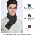 thumbnail image 2 of IROINNID Women's Winter Heating Scarf USB Smart Charging Neck And Shoulder Warm Scarfs,Gray, 2 of 7