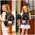 thumbnail image 2 of DAKIMOE Cute School Backpack Set Water Resistant Durable 3-in-1 School Bookbag for Travel & Daily Use, 2 of 7