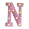 thumbnail image 3 of Clearance! PALIFEUR Pink LED Marquee Letters Light, Light Up Letters Sign for Party, Family Gatherings, Confessions & Proposal Scenes, Weddings, Led Letter Lights Decor, 3 of 4