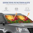 thumbnail image 4 of Windshield Sun Shade, Rose Psychedelic Foldable Car Sun Shade Windshield for Front, 2 Pieces, 4 of 7