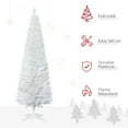 thumbnail image 4 of Flocked Pencil Christmas Tree, 6FT White Artificial Pencil Christmas Tree, Slim Xmas Tree with 390 Realistic Tips & Plastic Stand Slim Xmas Tree with Snow, by Miaoweii, 4 of 8