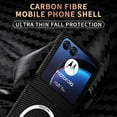 Case for Motorola Razr 2024 Carbon Fiber Phone Case, Slim Thin