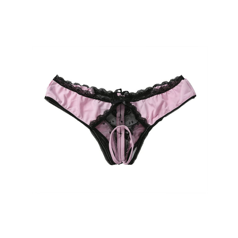 Calsunbaby Women Thongs Panties Open Crotch Crotchless Underwear Night G-string  XXL 