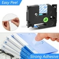 thumbnail image 3 of GREENCYCLE 8PK Compatible for Brother P-touch Blue on Clear 12mm 8m TZ TZE TZe-133 TZ-133 TZe133 TZ133 Laminated Label Tape, 3 of 7