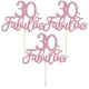 thumbnail image 1 of 3 adornos para tartas de cumpleaños con purpurina de oro rosa, decoración para tartas de feliz cumpleaños número 30, suministros para fiestas de cumpleaños número 30, decoraciones para tartas., 1 of 7