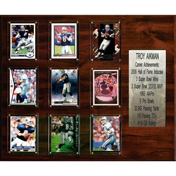 Troy Aikman Dallas Cowboys 15'' x 18'' Career Achievements Plaque