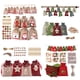 thumbnail image 2 of Bolsa de calendario de adviento de navidad, bolso de lino con cordón para colgar en la pared, con Clips, letrero de madera, cuenta regresiva de navidad, 24 unidades, 2022, 2 of 4