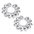 thumbnail image 1 of Conjunto de Anillos Elegantes Strade Fareast Limited Acero Inoxidable Verde 6 piezas, 1 of 8
