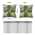 thumbnail image 2 of Pofeuu Surfing Dinosaur Print Double-sided plush pillowcase Square Throw Pillow Covers Pillows Cover for Living Room Bedroom Sofa Couch Cushion Cover（No pillow core）-18"x18", 2 of 7