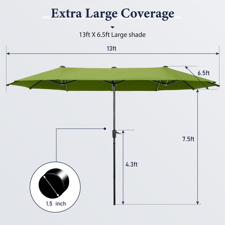 10ft 3 tier patio umbrella Yaheetech 10FT LED Patio Umbrella Solar Market Umbrella with Button Tilt and Crank Operation Mechanism Red Polyester one_size main image 1