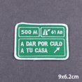 thumbnail image 4 of Parche negro con placa para planchar, parches para ropa, apliques de bordado DIY, parche Fusible, pegatinas de planchado DIY, insignia, 4 of 4