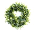 thumbnail image 1 of Coronas verdes para puerta de entrada, corona de eucalipto artificial, corona de puerta de primavera y verano de 16 pulgadas para decoración del hogar de pared (C) Rojo Verde, 1 of 2