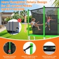 thumbnail image 6 of WOWLAND 14FT Trampoline for Adults and Kids 1400LBS Weight Capacity, Heavy Duty Outdoor Trampolines with Enclosure Net and Wind Stakes, Kids Trampoline with Basketball Hoop and Lights, Birthday Gift, 6 of 10
