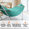 thumbnail image 5 of Tranquillo Foldable Hammock Stand Collapsible 650 lbs Capacity Double Hammock Stand 30s Fold Peacock, Sky, 5 of 7