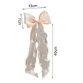 thumbnail image 3 of Hair Clip Snowflake Printing Bowknot Lightweight Solid Color Bow Hairpin Hair Accessories, 3 of 10
